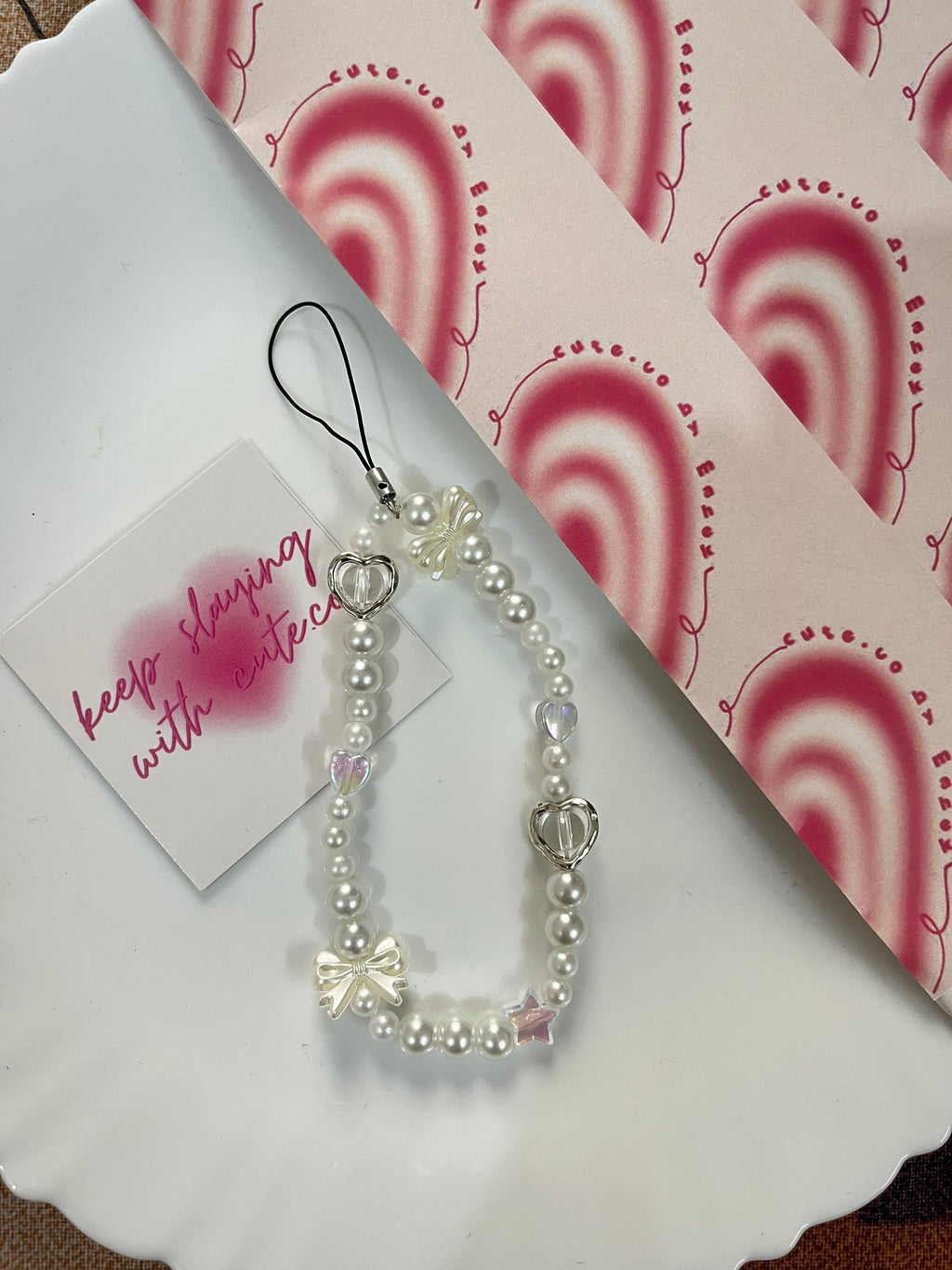 coquette phone charm