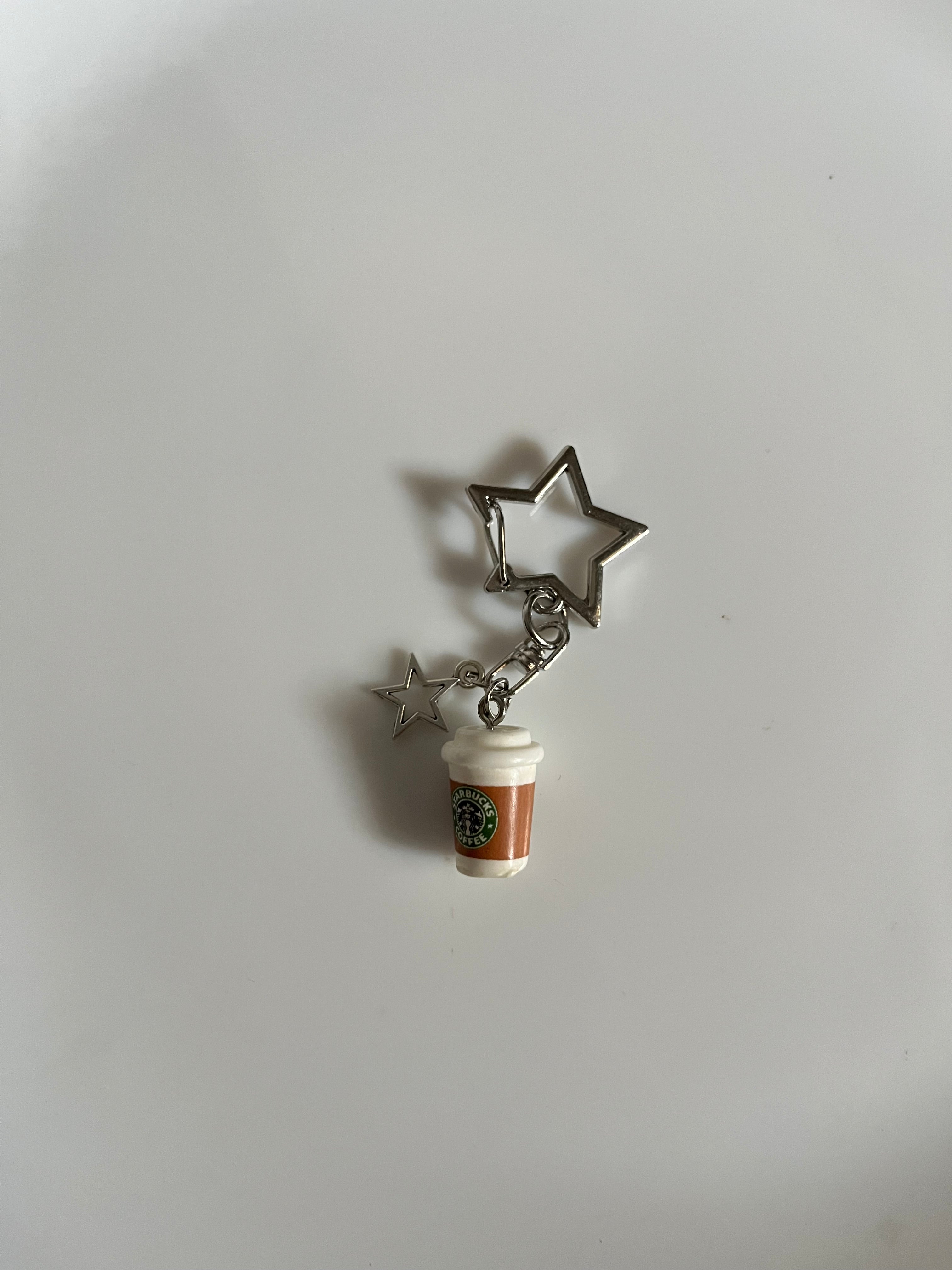 brown starbucks keychain