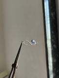 silver evil eye infinity charm
