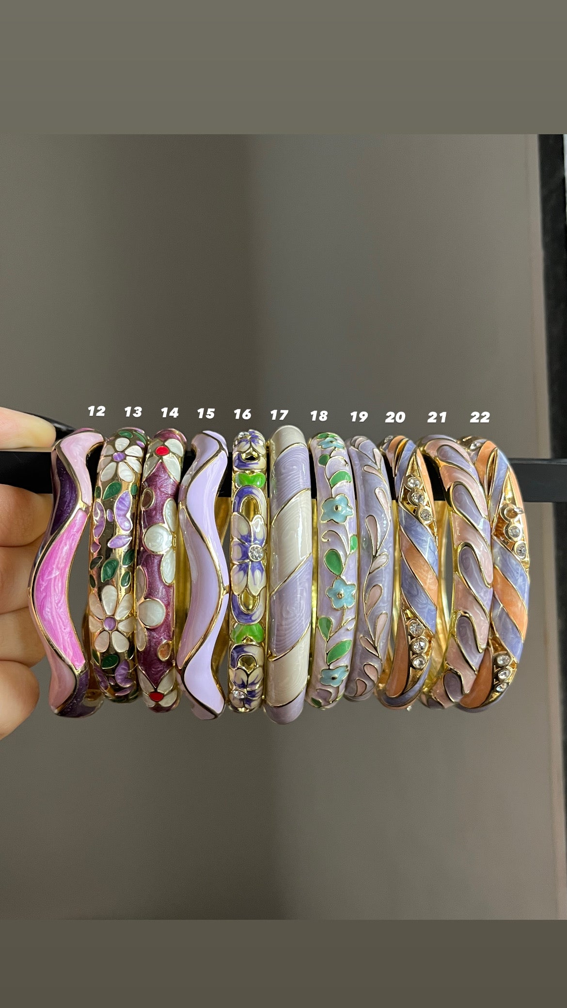 limited collection- enamel bangles