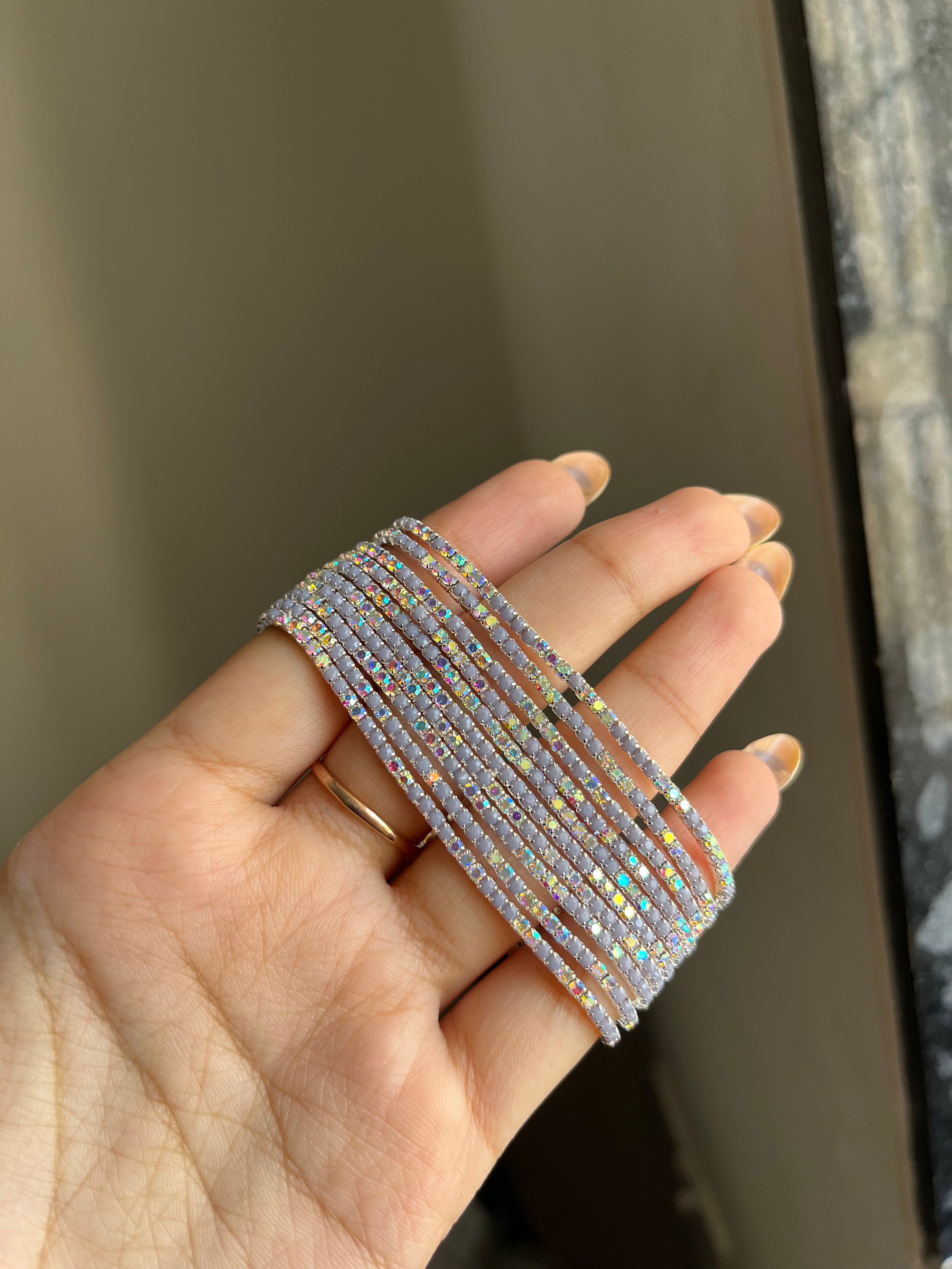 grey sparkling bracelet