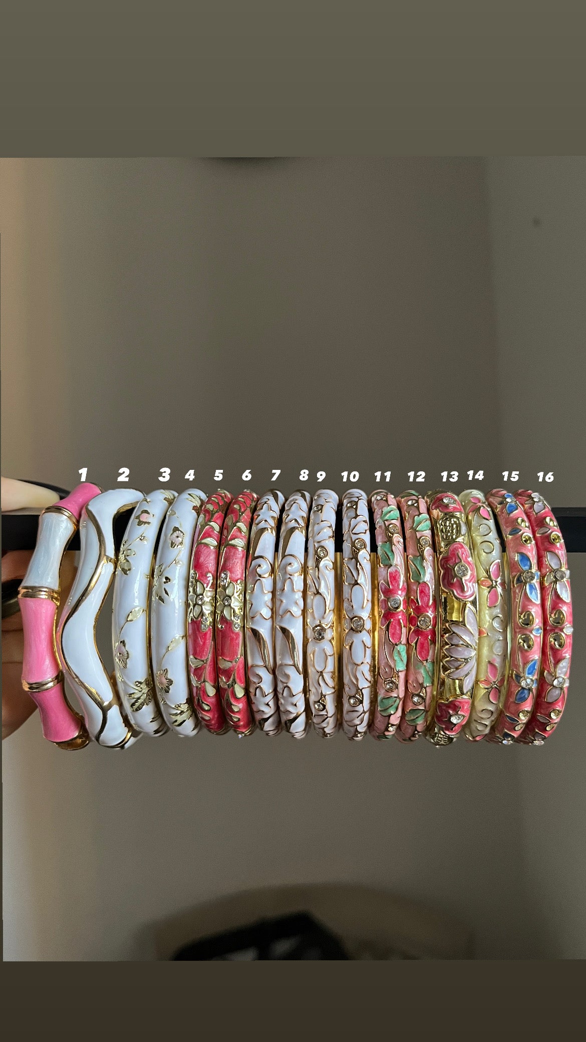 limited collection- enamel bangles