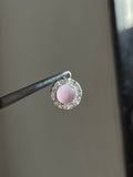 pink oval charm