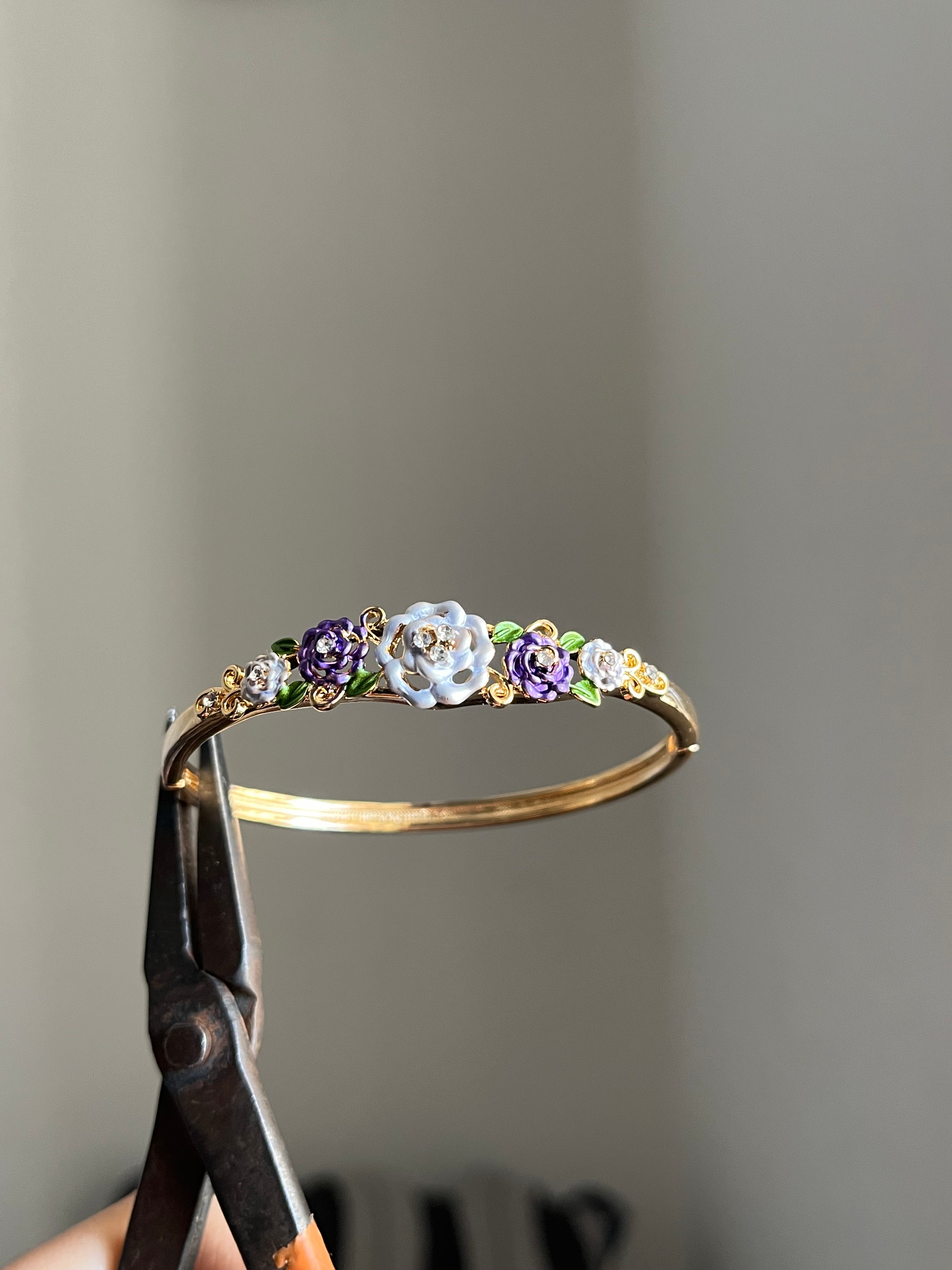 lavender rose bangle