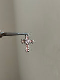 pink lumi cross charm