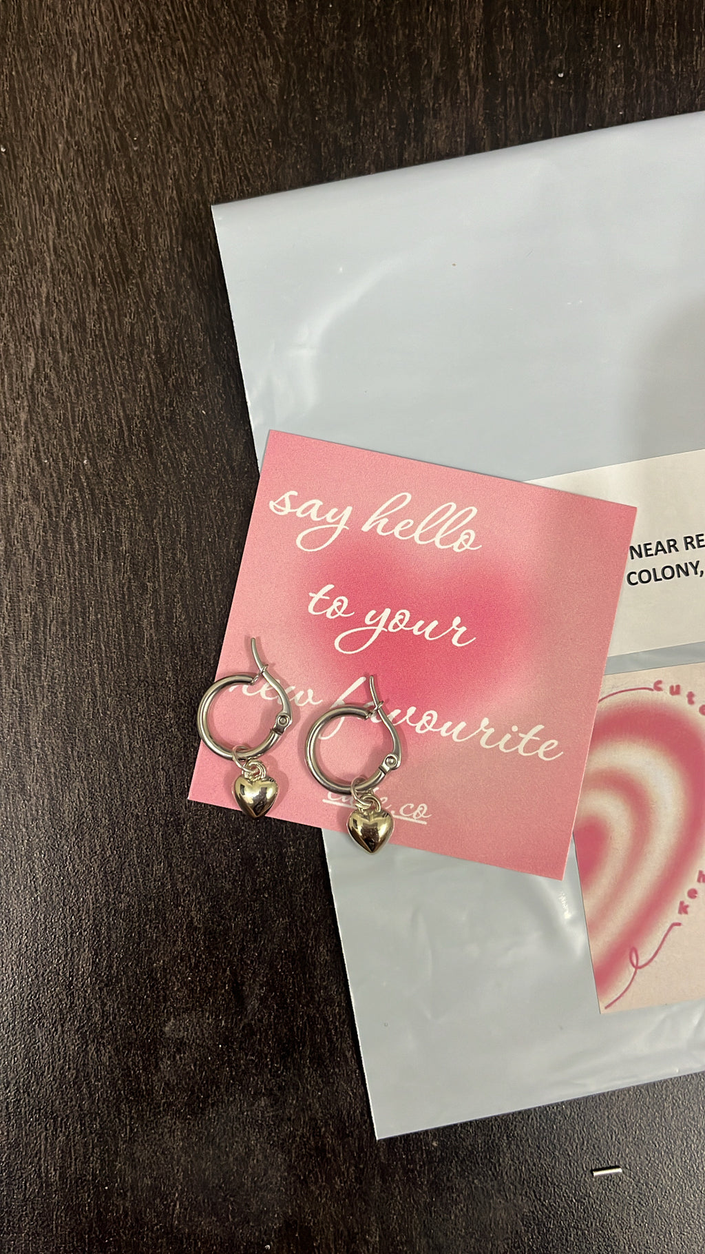 mini heart hoops