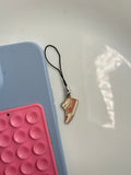 pink sneaker phone hanging