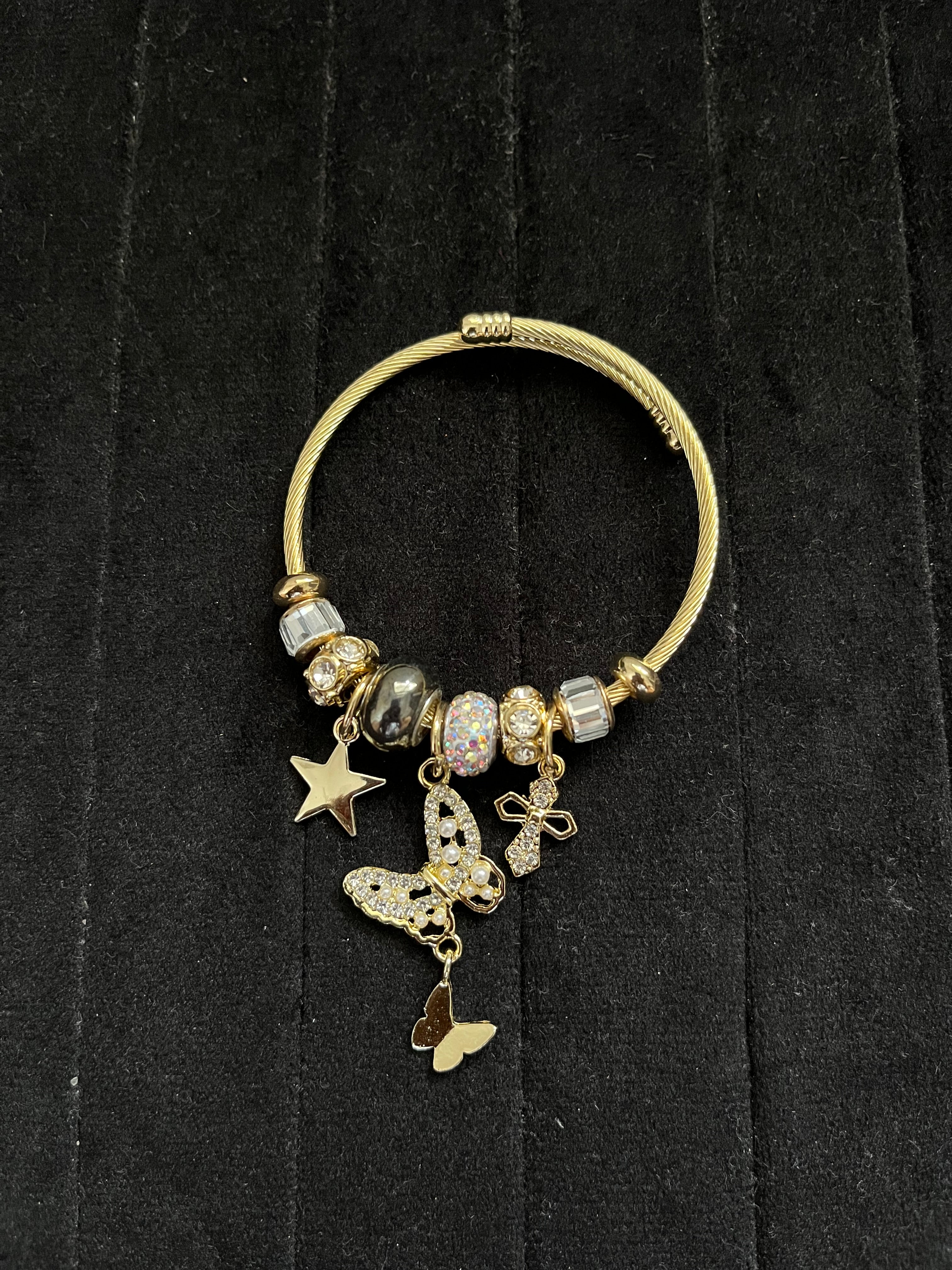 hanging butterfly pandora bracelet