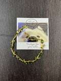olive green tulip bracelet