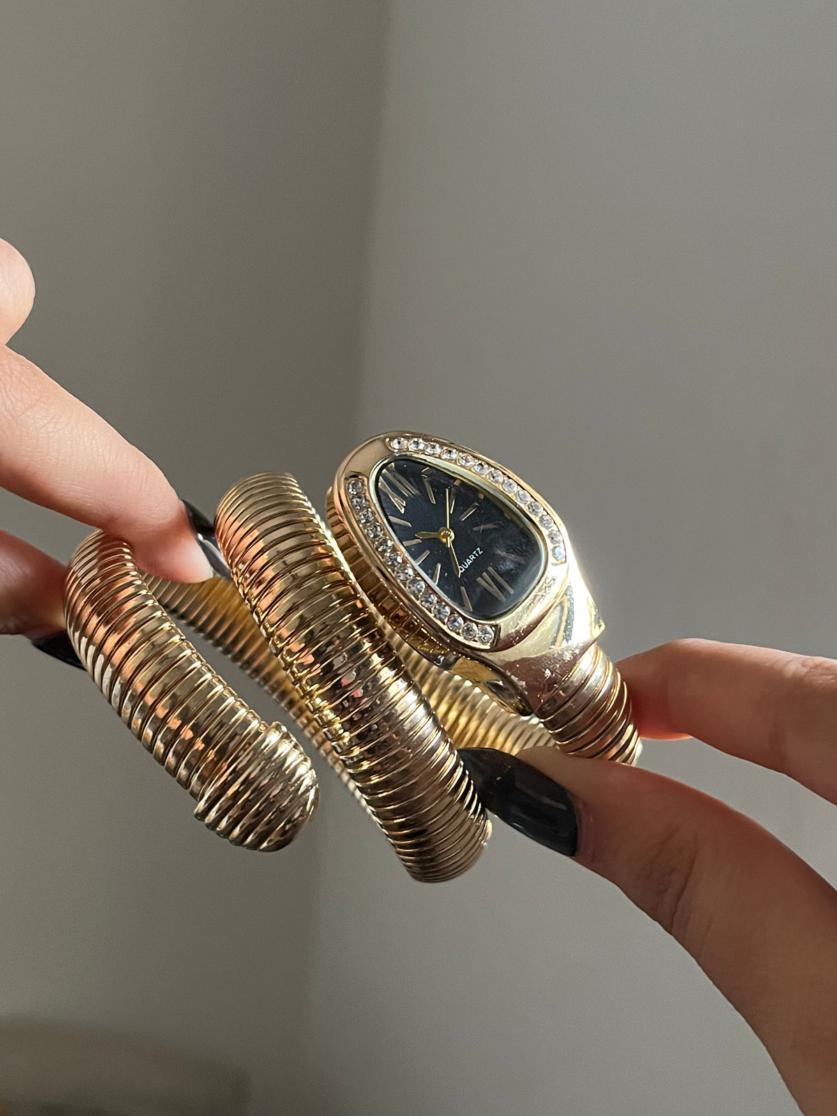 black serpenti dupe watch