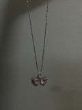 double heart snake chain