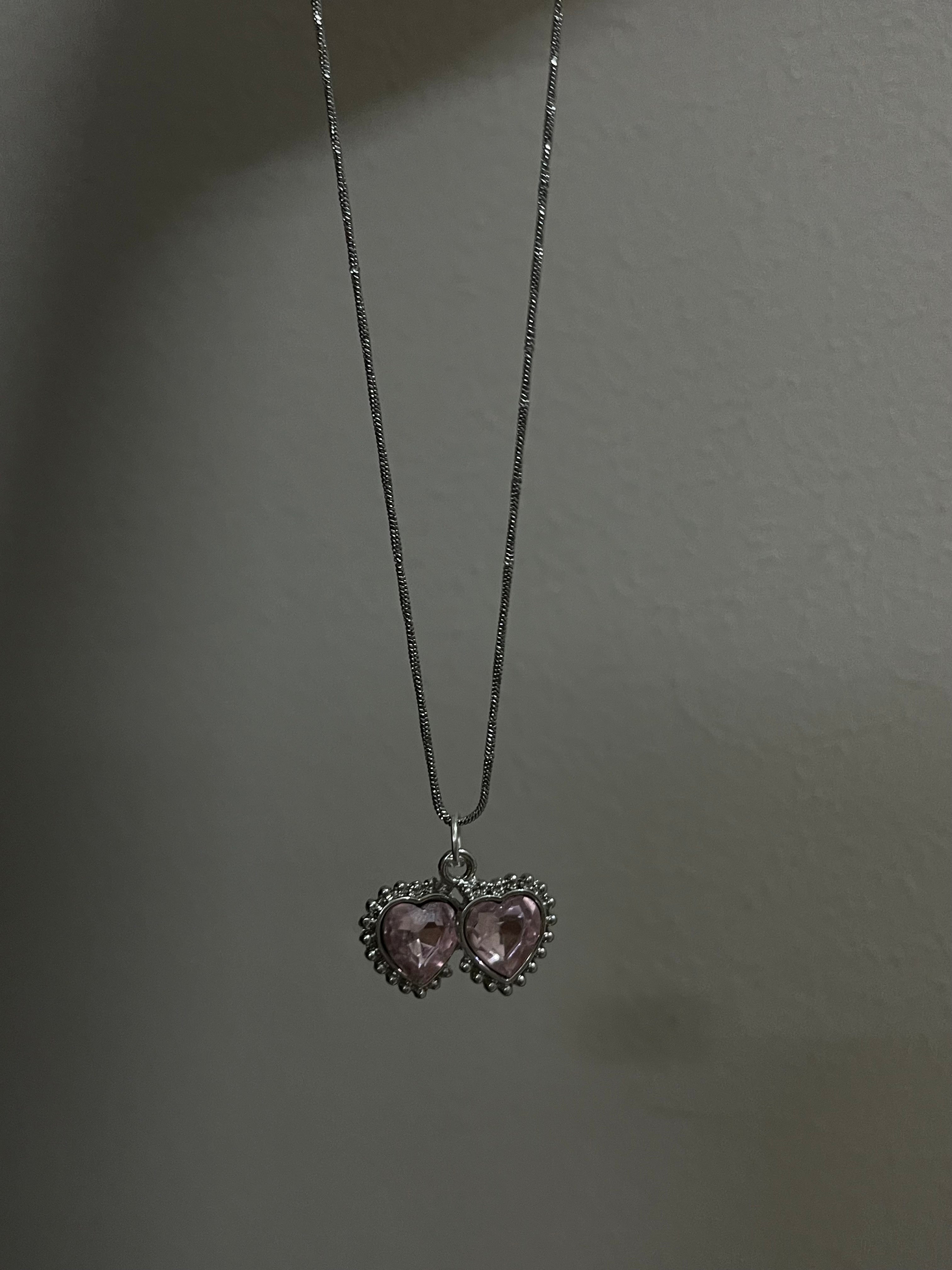 double heart snake chain