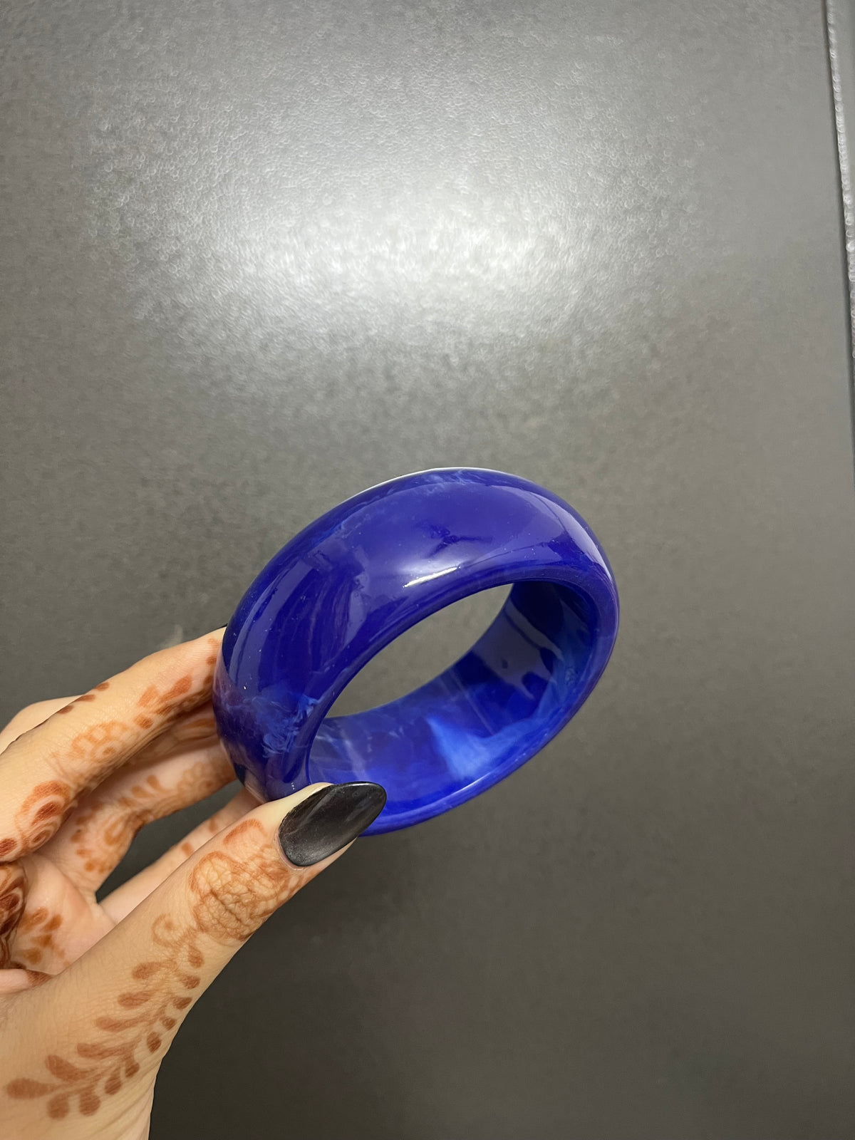 ocean blue resin bangle