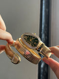 green serpenti dupe watch