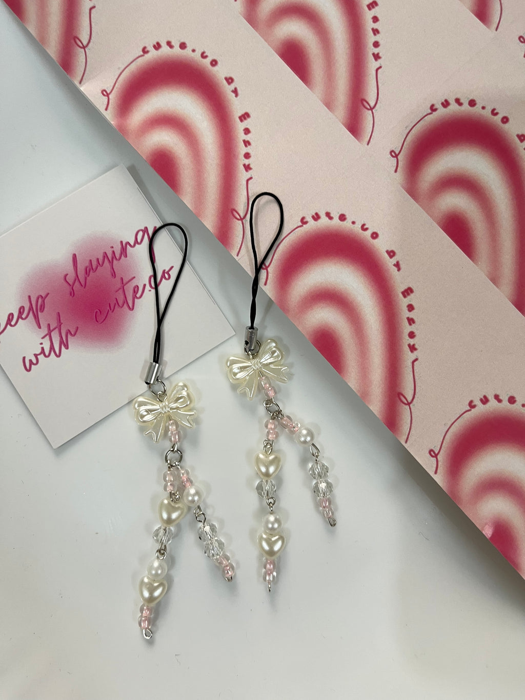 mini coquette phone charm