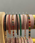 multicoloured tennis bracelets