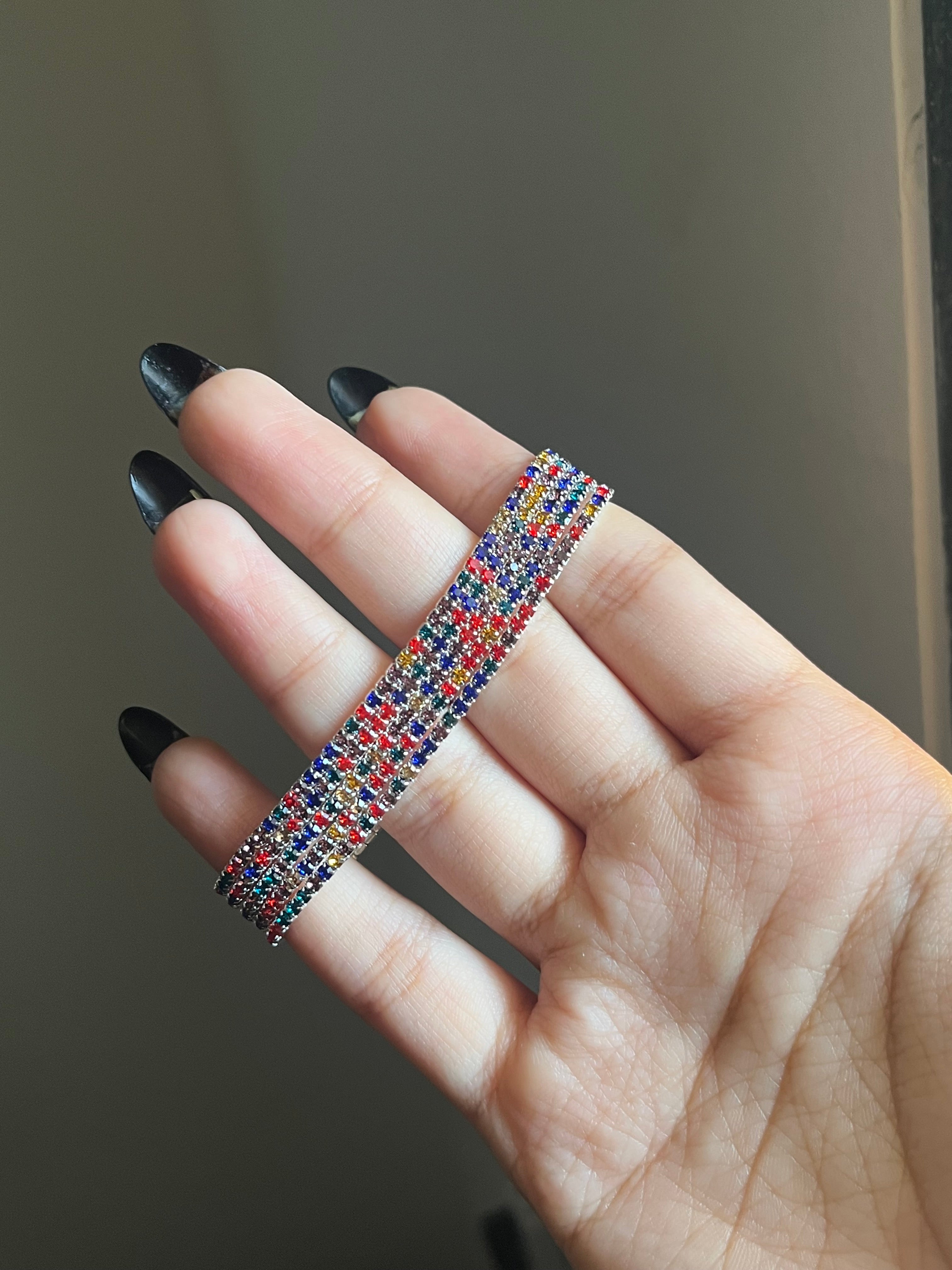 royal blue sparkling bracelet