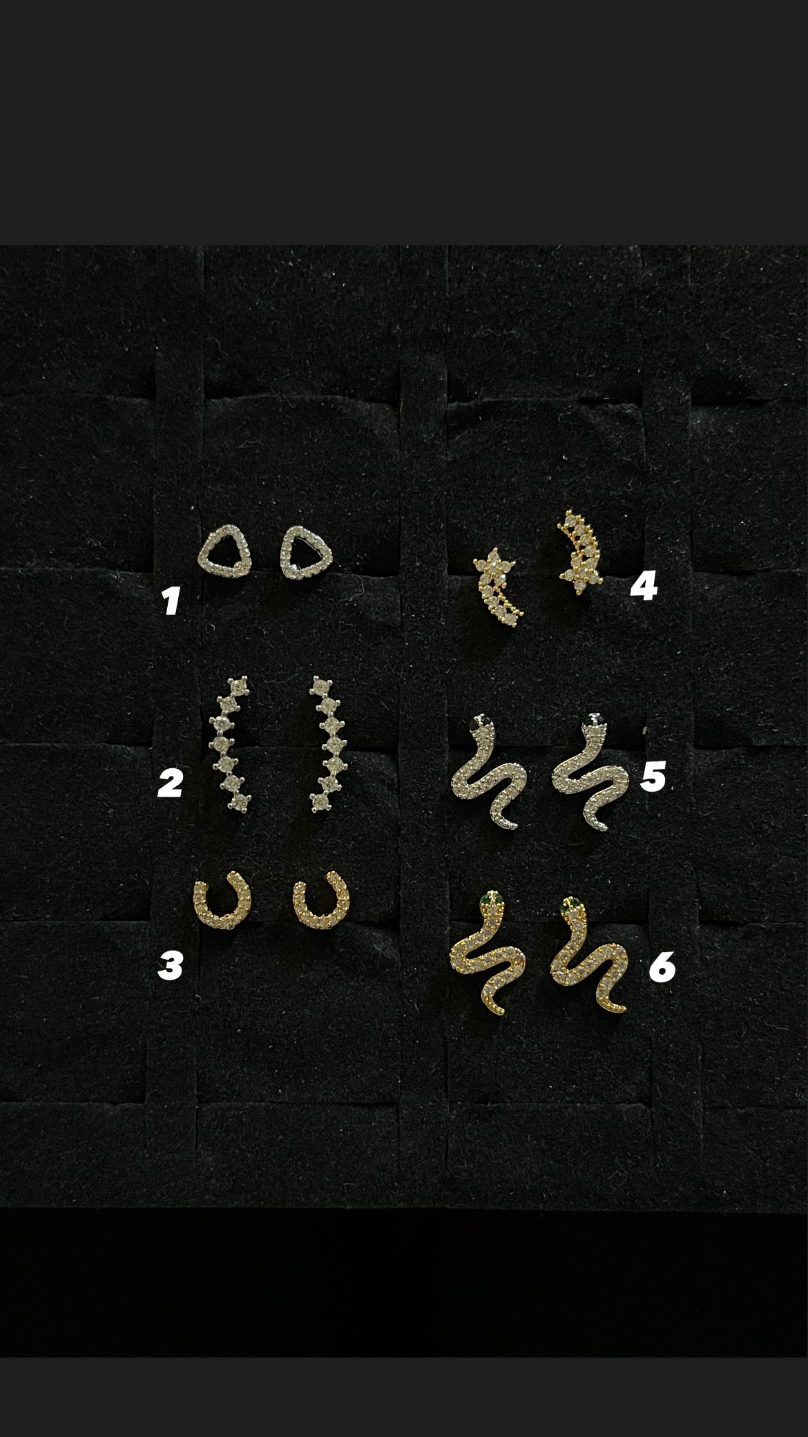 ballback stud earrings