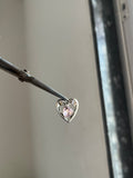 pink crystal heart charm