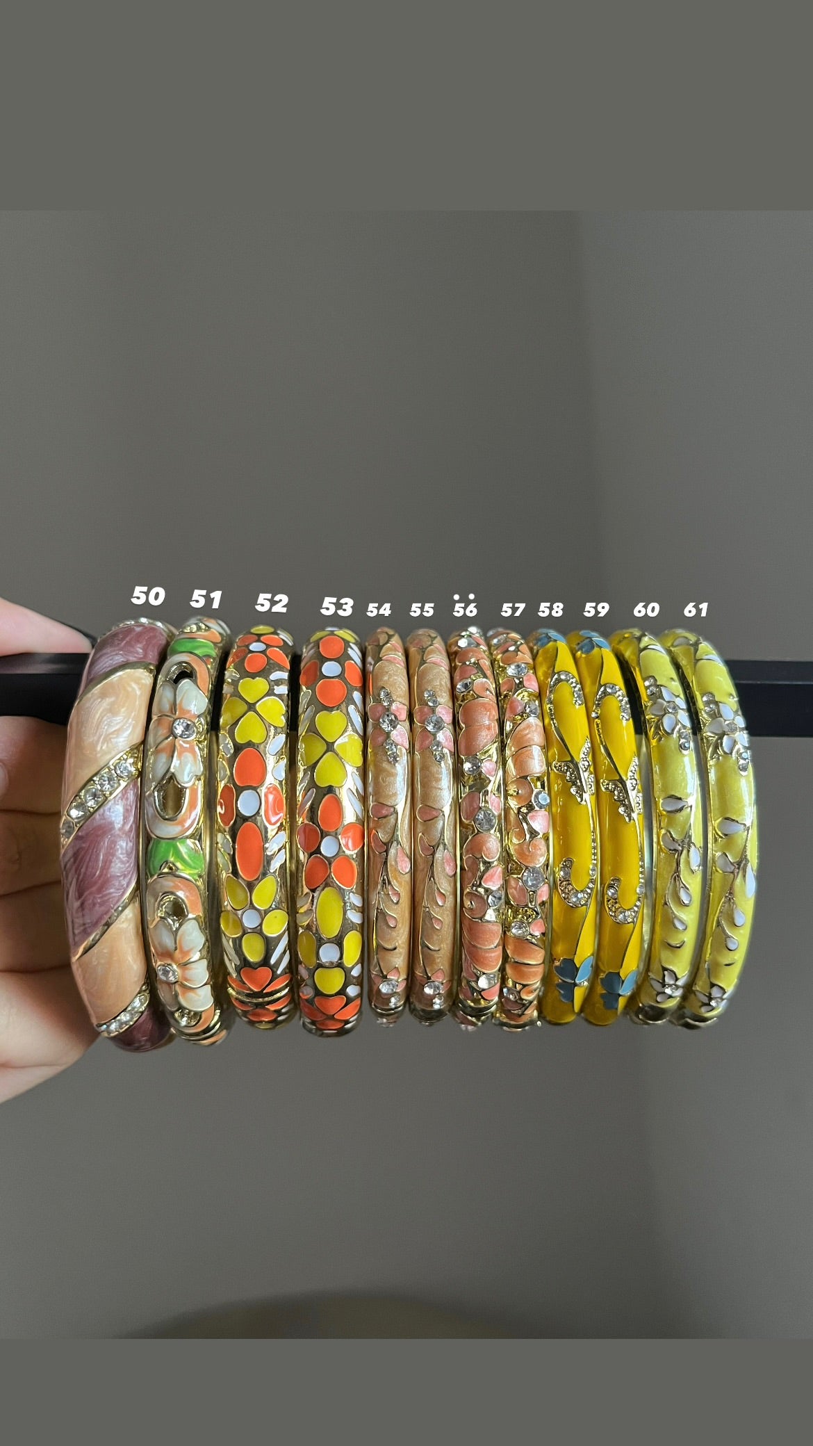 limited collection- enamel bangles