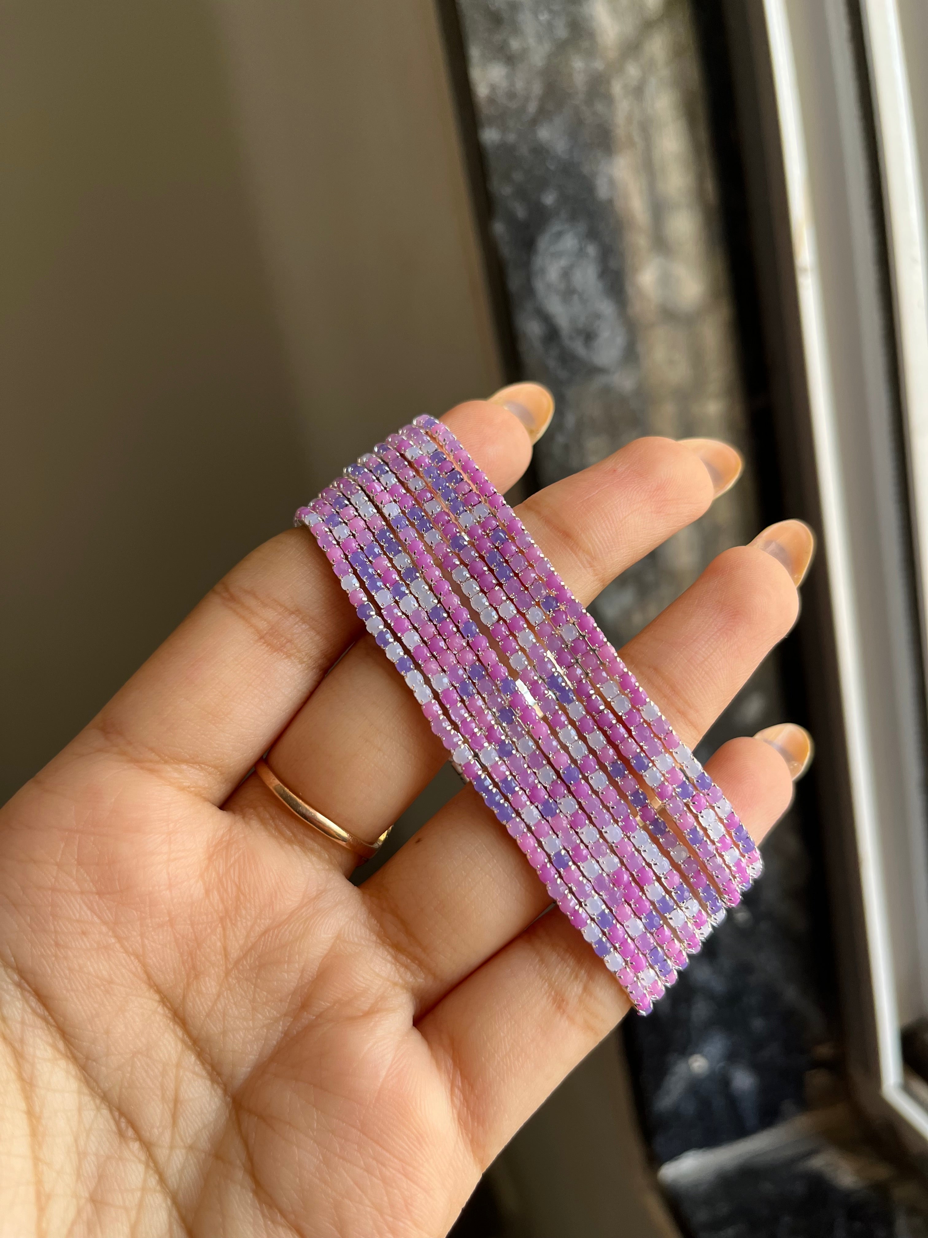 pastel lillac sparkling bracelet