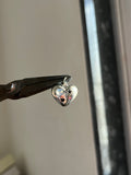 solid heart charm