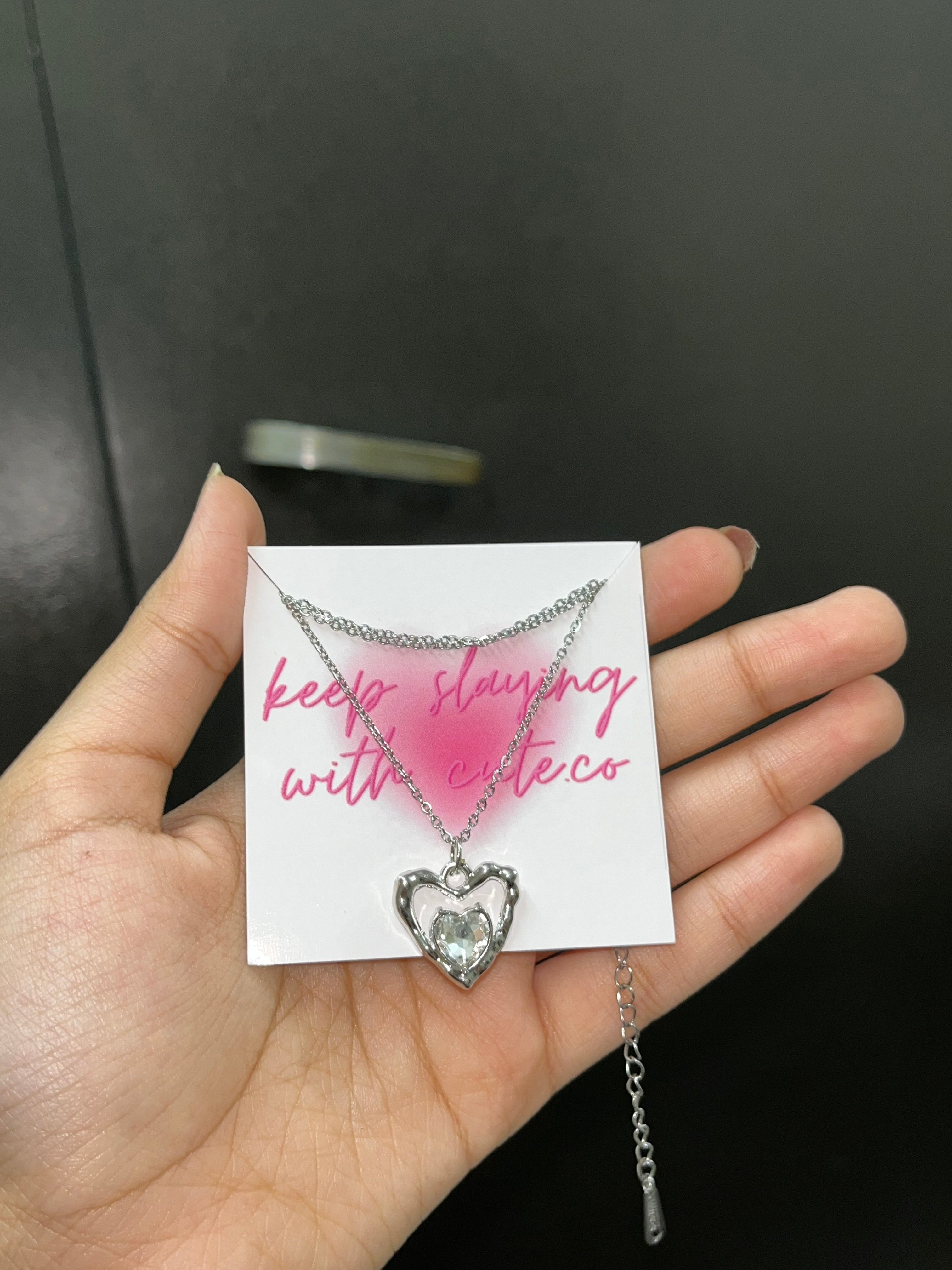 double heart chain