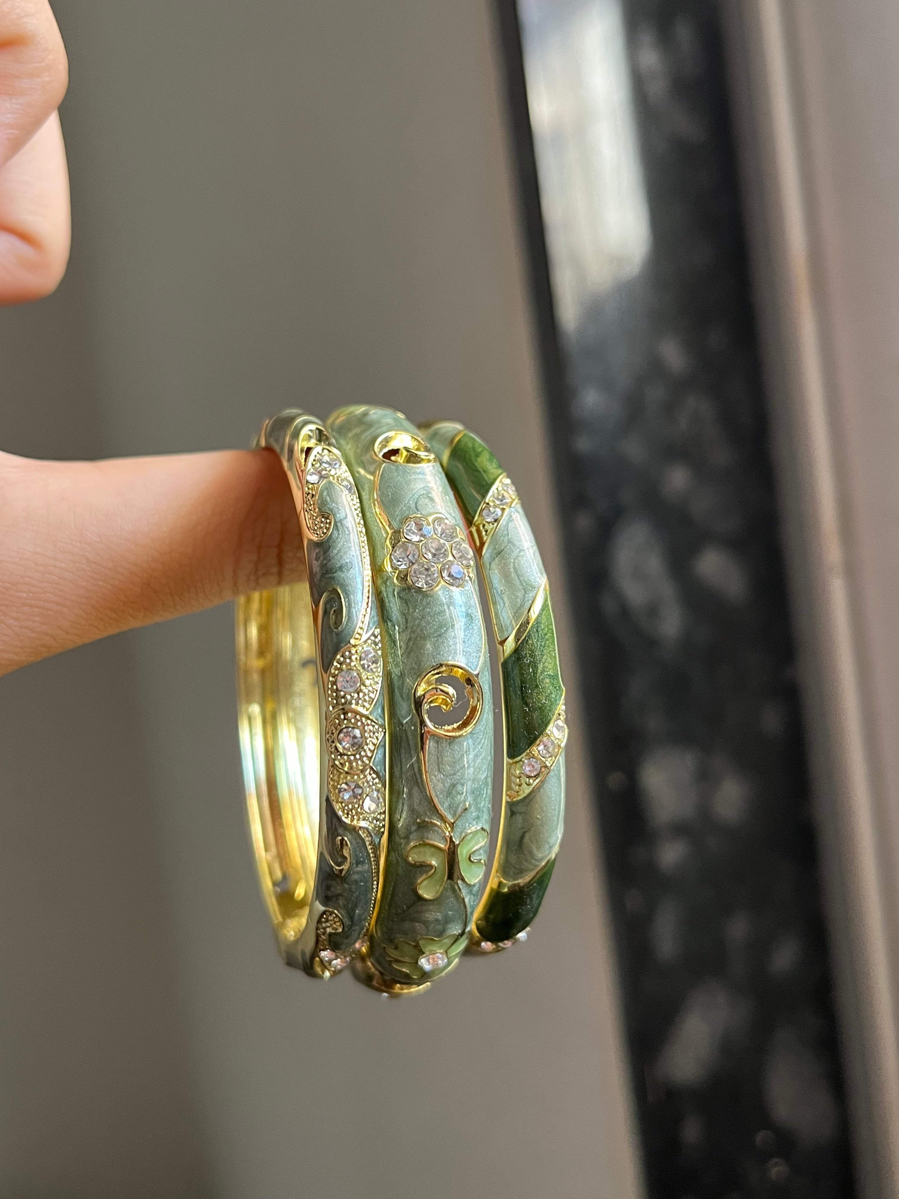 dark green stack