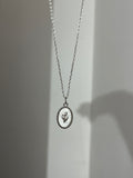 silver flower chain