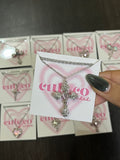 pink mighty cross chain