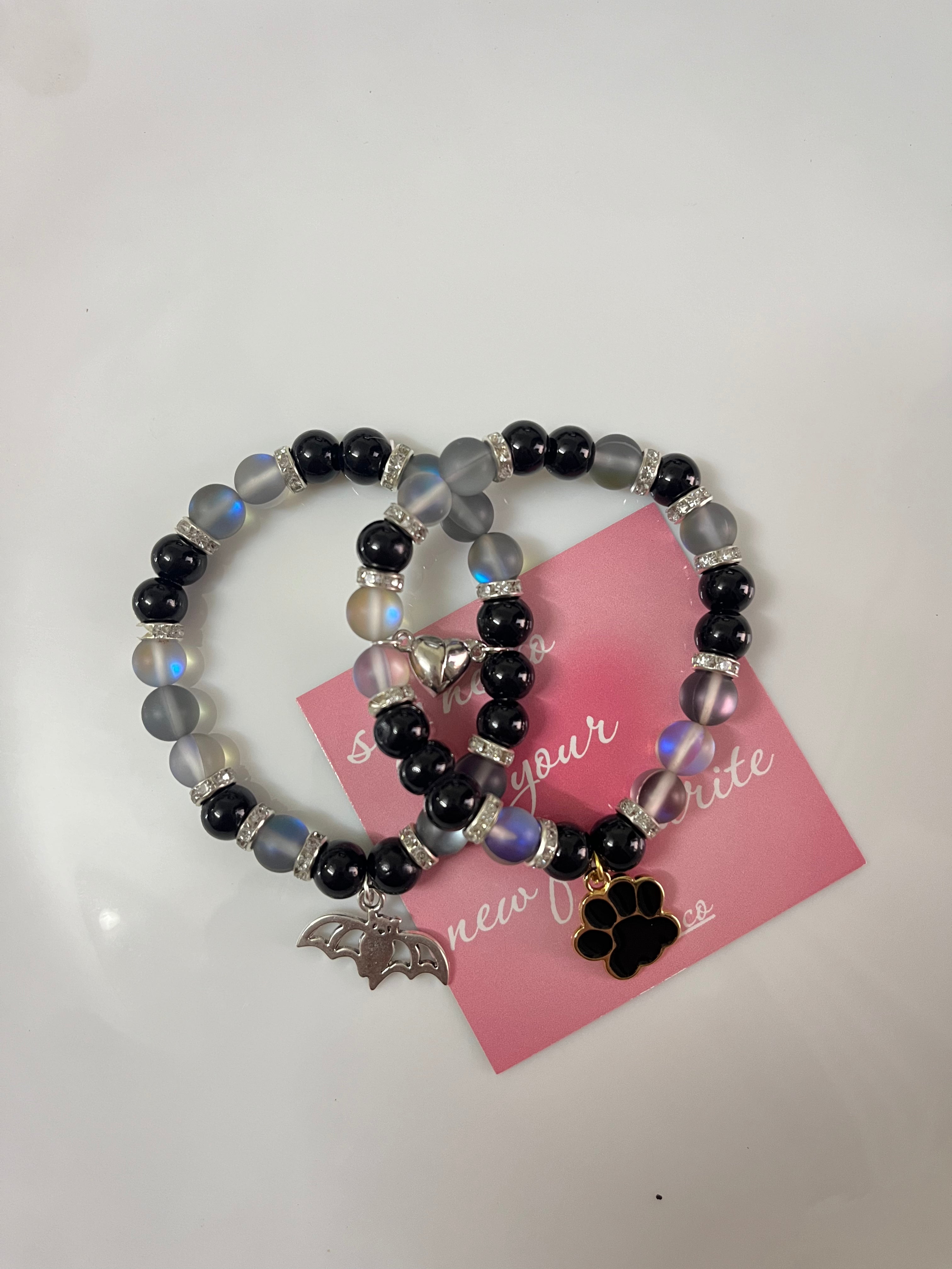 batman x catwoman couple bracelets
