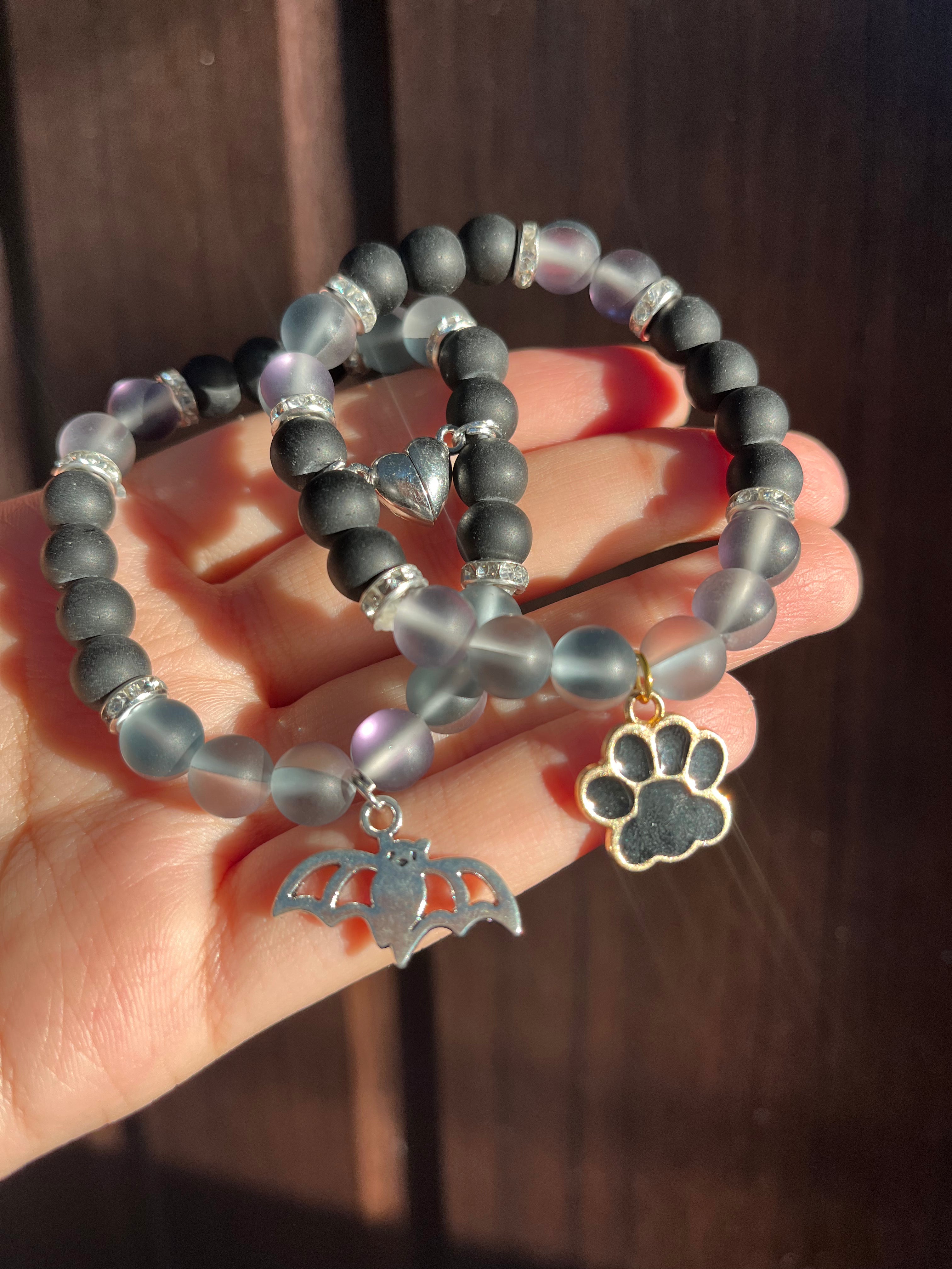 batman x catwoman couple bracelets