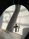 black icy cross chain