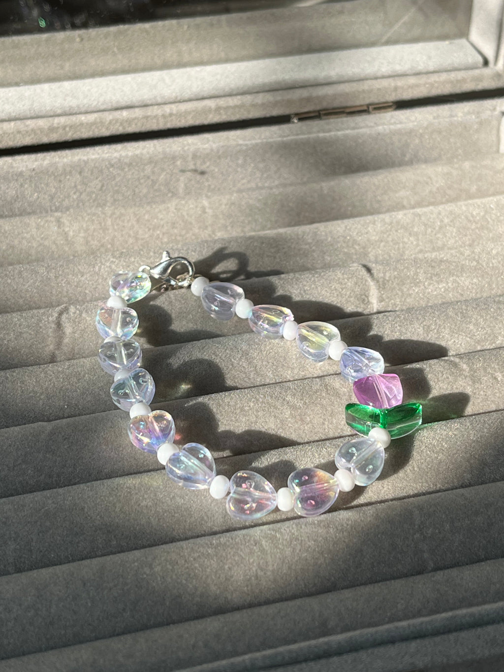 tulip heart bracelet
