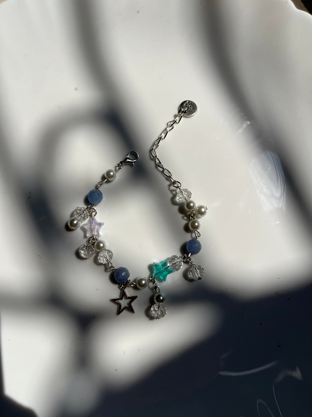 blue coquette bracelet
