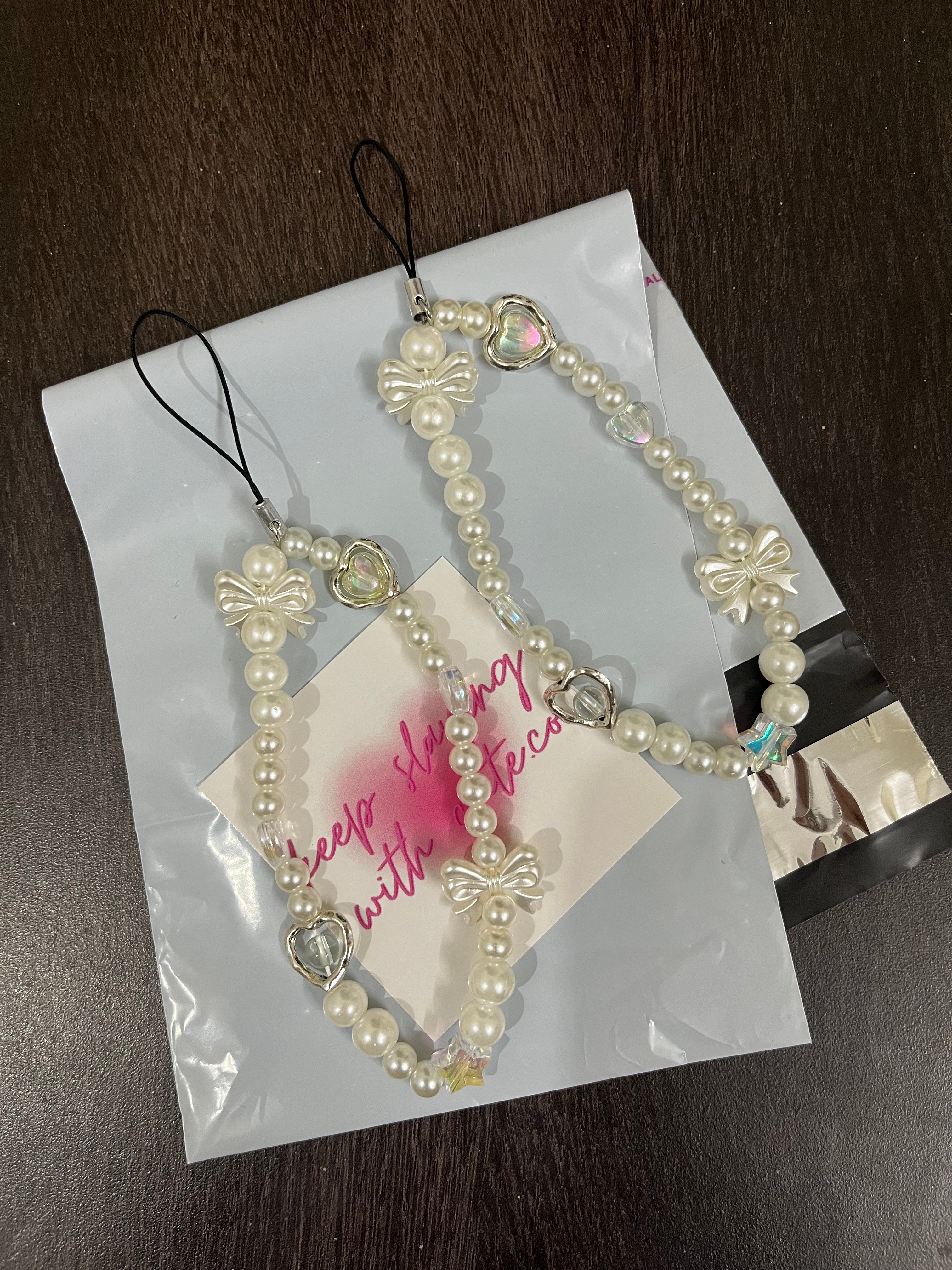 coquette phone charm