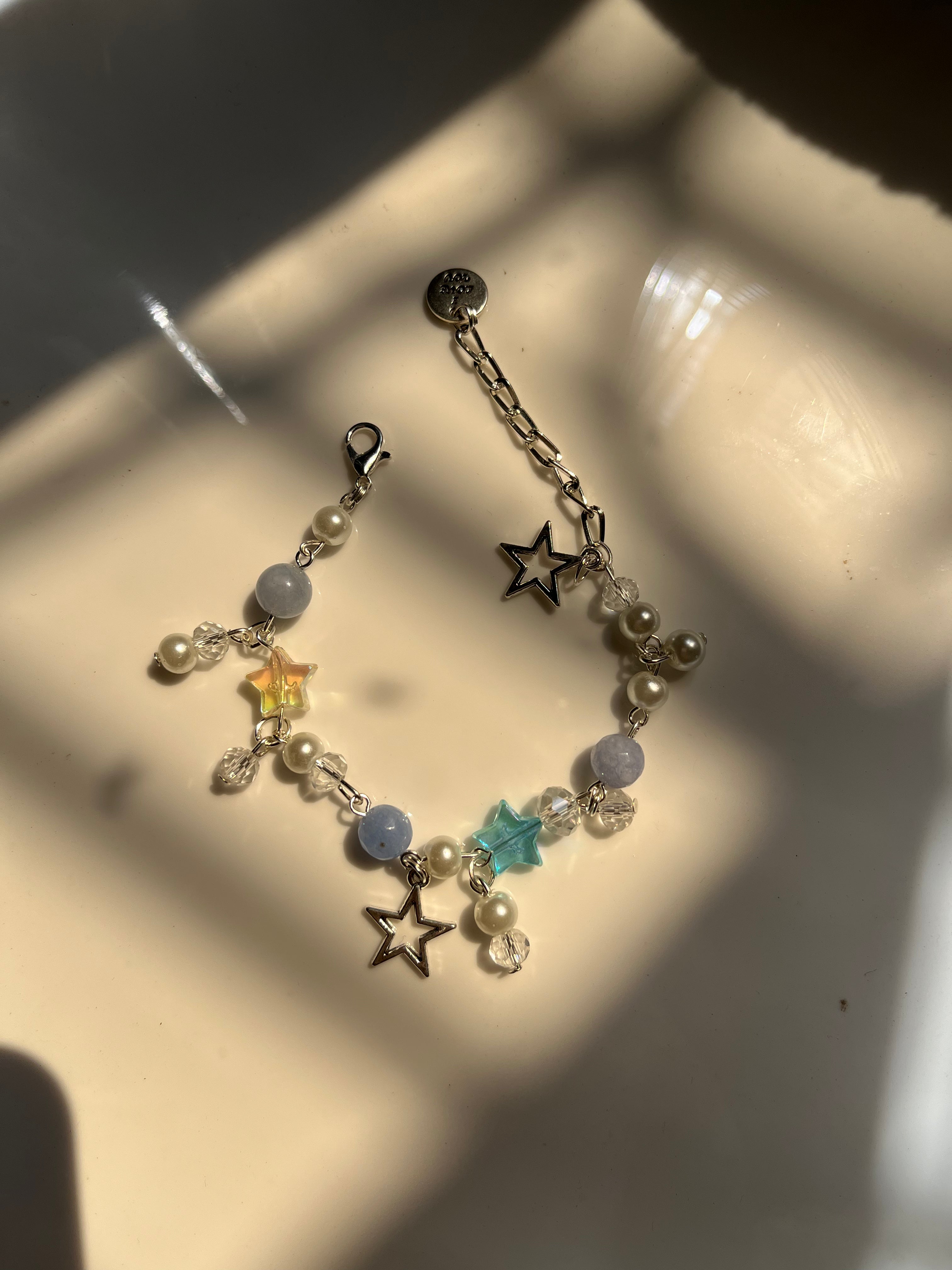 blue coquette bracelet