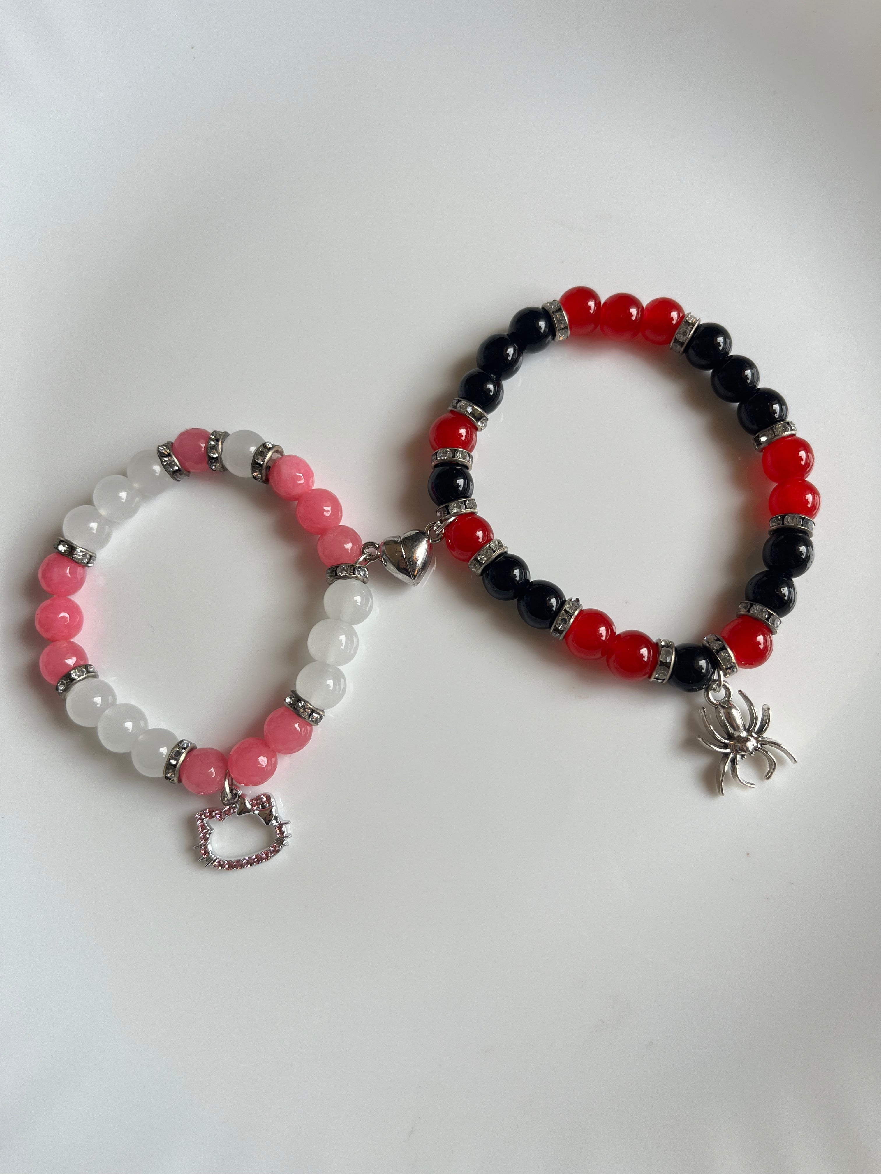 hello kitty x spider bracelets