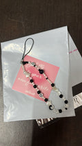 black themed phone charm